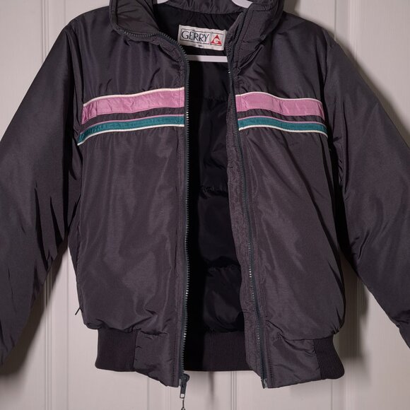 VINTAGE Gerry USED Women's Down Puffer Jacket (ML, Gray, Made In USA, Skiing) PM - Picture 8 of 9